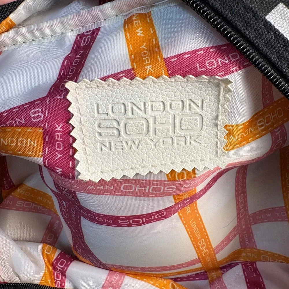 London Soho, Makeup Bag Set, Black White, OS, Good